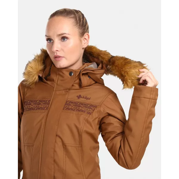  Női télikabát KILPI PERU-W UL0125KI BARNA 