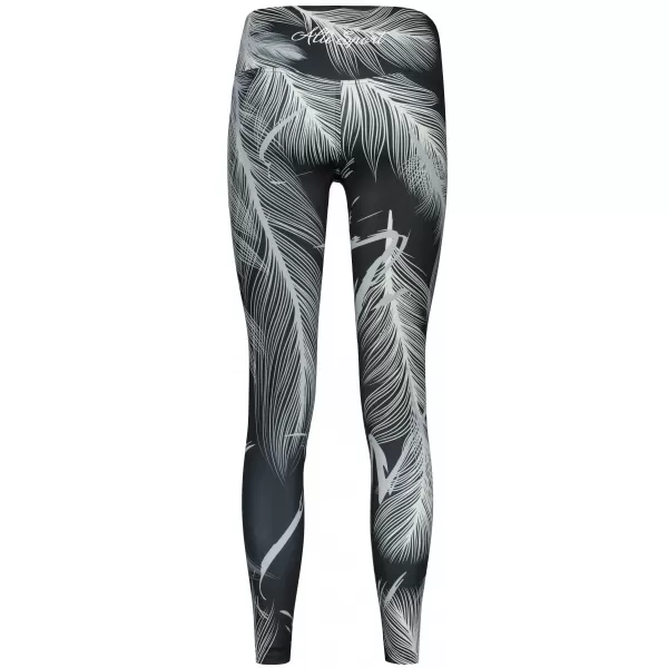  Női hosszú prémium leggings ALTISPORT VOJ/ALW001LEG01 FEKETE/SZÜRKE 