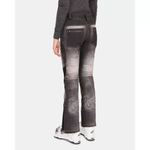  Női softshell sí nadrág KILPI JEANSO-W UL0409KI FEKETE 