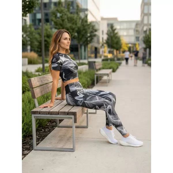  Női hosszú prémium leggings ALTISPORT VOJ/ALW001LEG01 FEKETE/SZÜRKE 