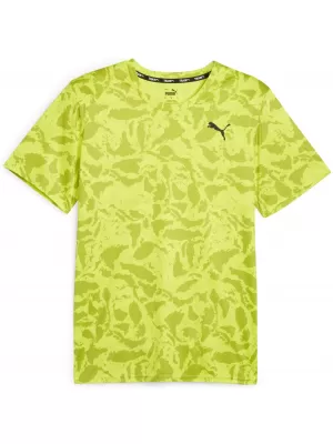 Férfi póló PUMA TRAIN FAV AOP TEE 525169-39 ZÖLD