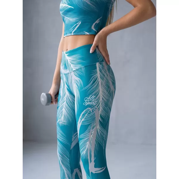  Női hosszú prémium leggings ALTISPORT VOJ/ALW001LEG01 SMARAGD 