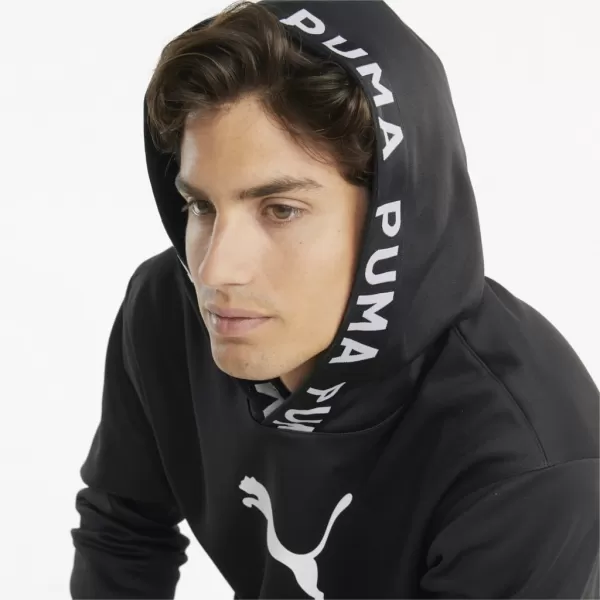  Férfi pulóver PUMA TRAIN PWR FLEECE HOODIE 520893-01 FEKETE 
