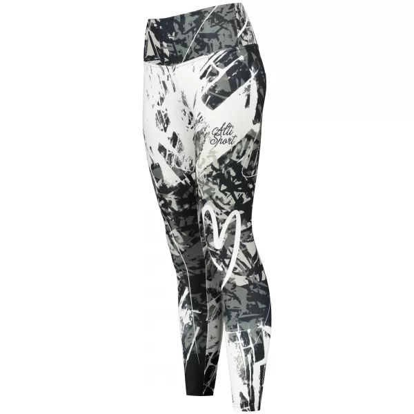  Női hosszú prémium leggings ALTISPORT VOJ/ALW018LEG01 FEKETE ÉS FEHÉR 