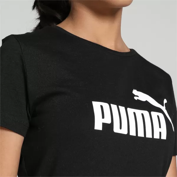  Lányos póló PUMA ESS LOGO TEE 587029-01 FEKETE 