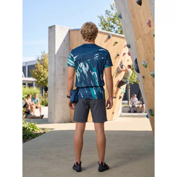  Pánské funkční triko premium ALTISPORT VOJ/ALM010TR01 MODRÁ/EMERALD 