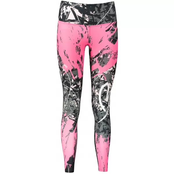  Női hosszú prémium leggings ALTISPORT VOJ/ALW018LEG01 FEKETE RÓZSASZÍN 