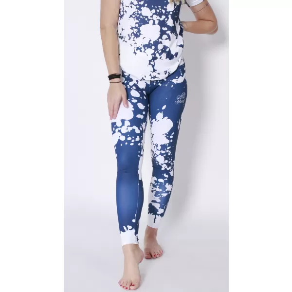  Női hosszú prémium leggings ALTISPORT VOJ/ALW012LEG01 FEHÉR KÉK 