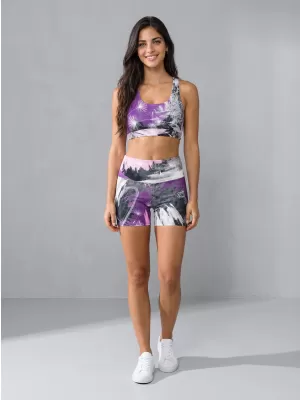 Női rövid prémium leggings ALTISPORT VOJ/ALW016LEG03 LILA