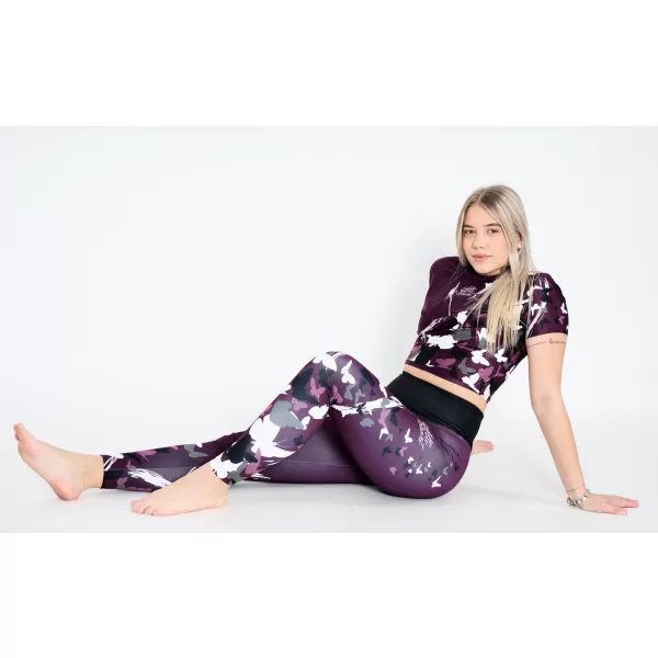  Női hosszú prémium leggings ALTISPORT VOJ/ALW022LEG01 LILA 
