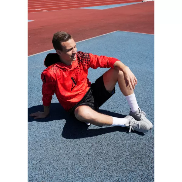  Férfi prémium funkcionális pulóver ALTISPORT VOJ/ALM005MI01 PIROS 