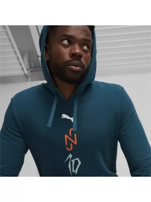 Férfi pulóver PUMA NJR CREATIVITY LOGO HOODY 658955-13 KÉK