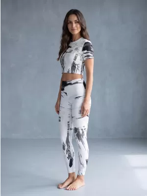 Női hosszú prémium leggings ALTISPORT VOJ/ALW010LEG01 FEHÉR