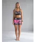 Női rövid prémium leggings ALTISPORT VOJ/ALW018LEG03 FEKETE RÓZSASZÍN