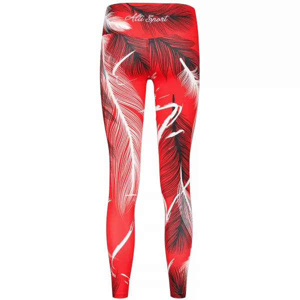  Női hosszú prémium leggings ALTISPORT VOJ/ALW001LEG01 PIROS 