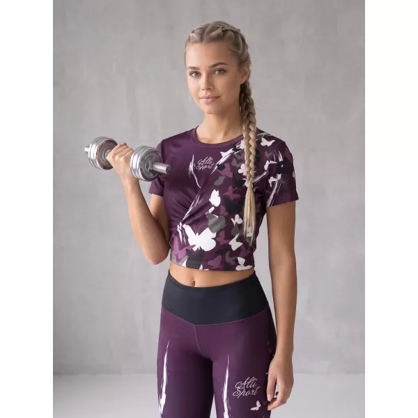  Női hosszú prémium leggings ALTISPORT VOJ/ALW022LEG01 LILA 
