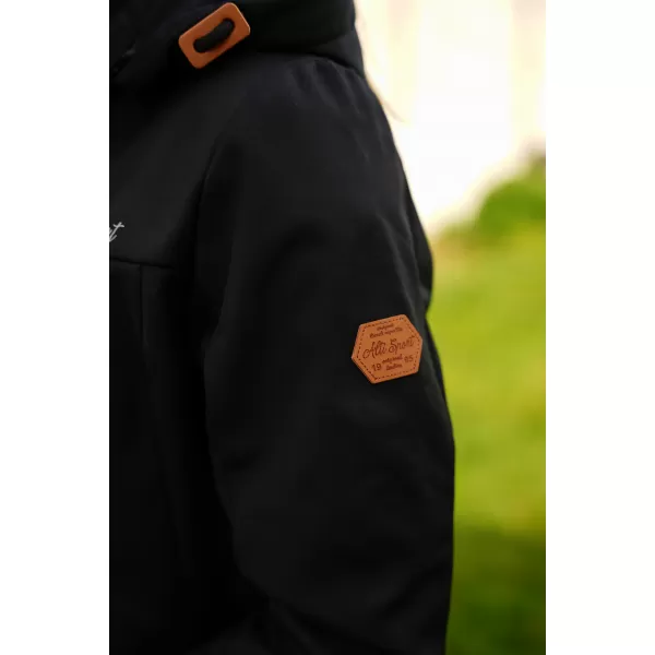  Női softshell kabát ALTISPORT CIARA FEKETE/RÓZSASZÍN 