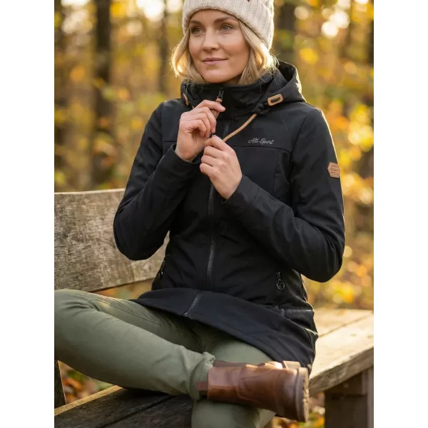  Női softshell kabát ALTISPORT CIARA FEKETE 