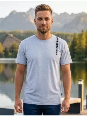 Férfi póló SAM 73 FABIO MT 842 VILÁGOSSZÜRKE