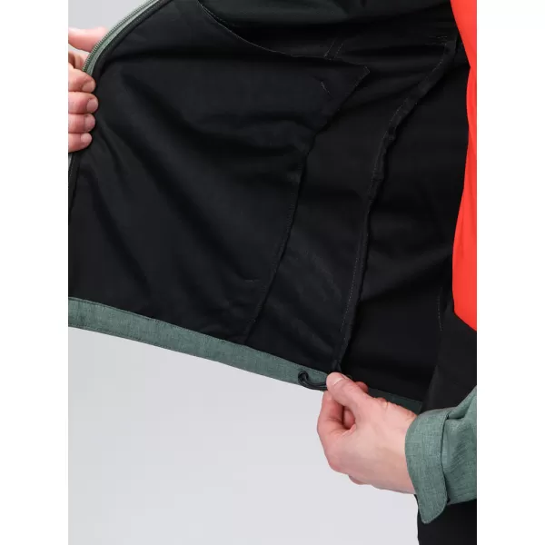 Férfi softshell kabát LOAP LADAN SFM2401 ZÖLD 