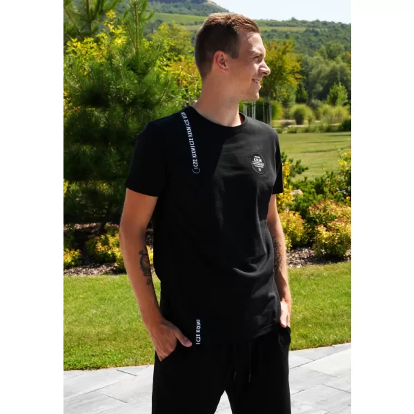  Férfi póló KIXMI SIMEON FEKETE 