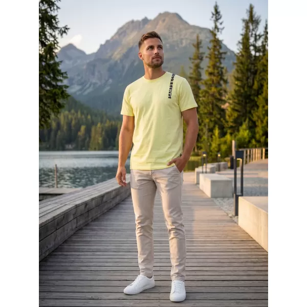  Férfi póló SAM 73 FABIO MT 842 VILÁGOS SÁRGA 