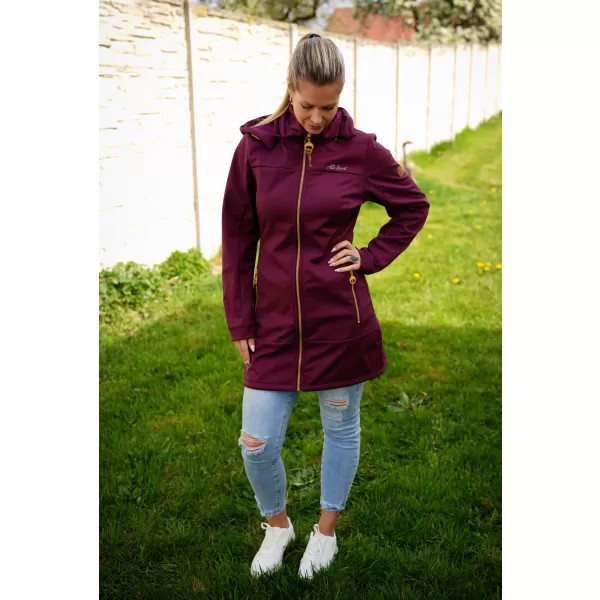  Női softshell kabát ALTISPORT CIARA BURGUNDIA 