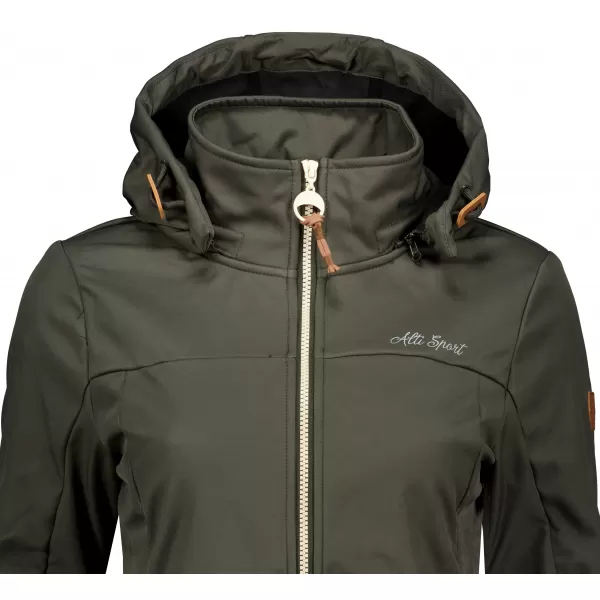  Női softshell kabát ALTISPORT CIARA KHAKI 