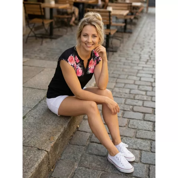  Női póló ALTISPORT CLARA FEKETE 