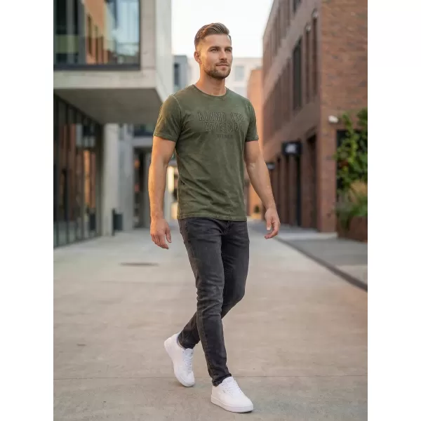  Férfi póló KIXMI SALEM KHAKI 