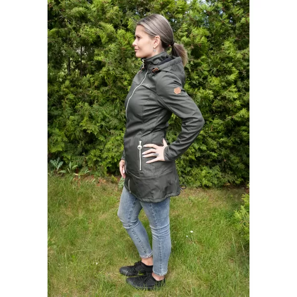  Női softshell kabát ALTISPORT CIARA KHAKI 