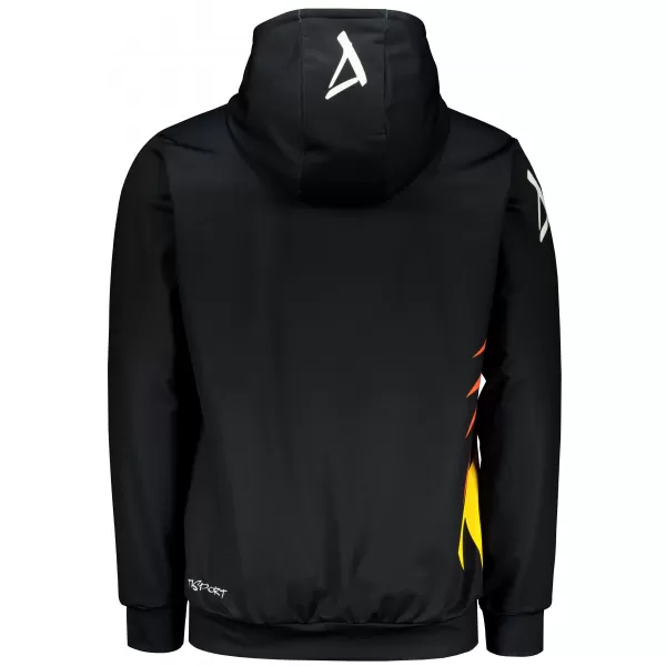  Férfi prémium funkcionális pulóver ALTISPORT VOJ/ALM029MI01 FEKETE-NARANCS 