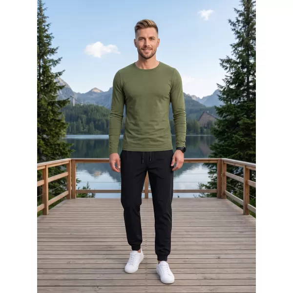  Hosszú ujjú férfi póló ALTISPORT NoPrint NP/ALM911 KHAKI 