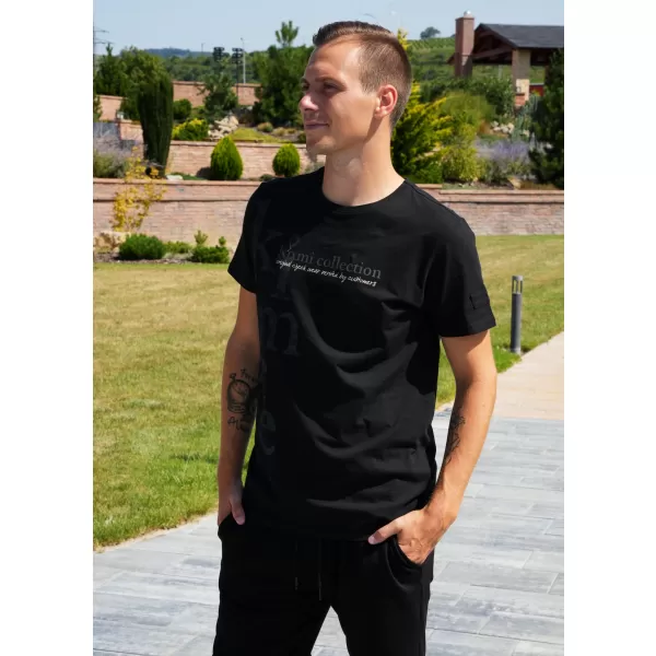  Férfi póló KIXMI SANDER FEKETE 