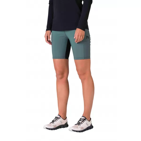  Rövid női leggings HANNAH LIS PRO ANTRACIT/URBAN CHIC 