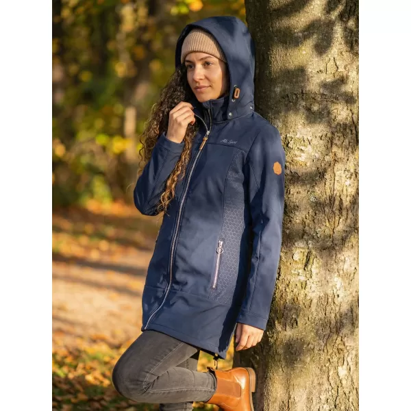  Női softshell kabát ALTISPORT CIARA SÖTÉTKÉK/EZÜST 
