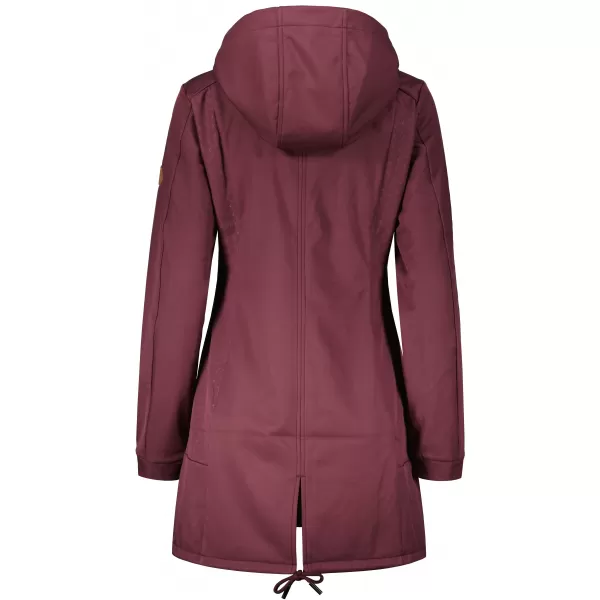 Női softshell kabát ALTISPORT CIARA BURGUNDIA 