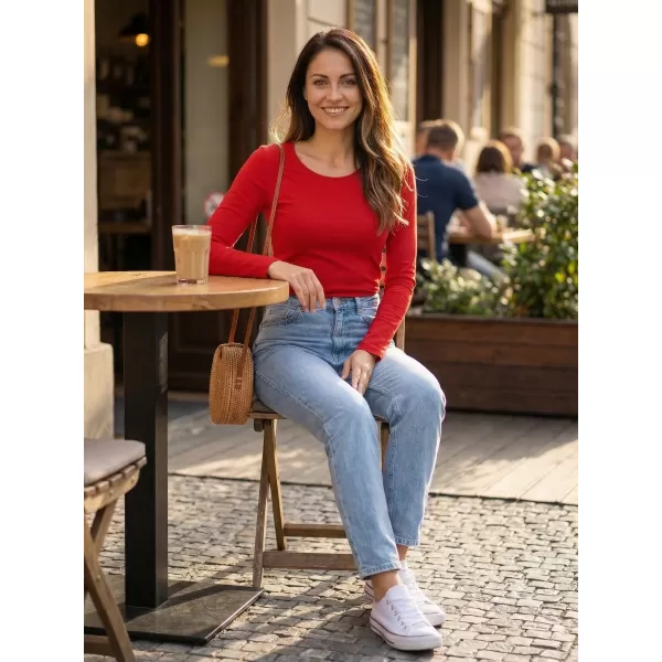  Hosszú ujjú női póló ALTISPORT NoPrint NP/ALW961 PIROS 