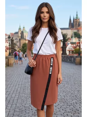 Női szoknya KIXMI SIBILA BARNA