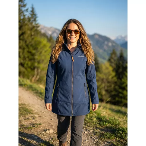  Női softshell kabát ALTISPORT CIARA SÖTÉTKÉK 