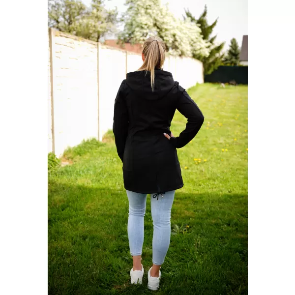  Női softshell kabát ALTISPORT CIARA FEKETE/RÓZSASZÍN 