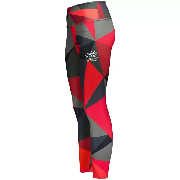 Női hosszú prémium leggings ALTISPORT VOJ/ALW007LEG01 PIROS 