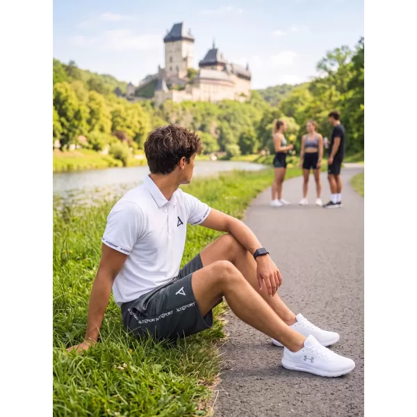  Férfi prémium funkcionális rövidnadrág ALTISPORT VOJ/ALM021KRA01 SZÜRKE 