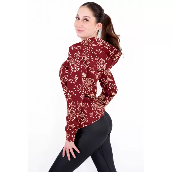  Prémium funkcionális női pulóver ALTISPORT VOJ/ALW025MI01 BURGUNDIA 