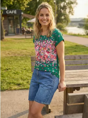 Női póló KIXMI SAMANTHA ZÖLD