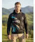 Férfi prémium funkcionális pulóver ALTISPORT VOJ/ALM029MI01 FEKETE ÉS KÉK