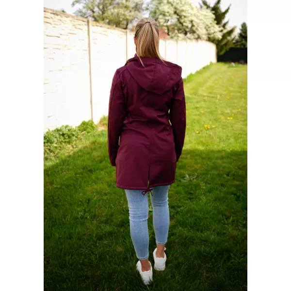  Női softshell kabát ALTISPORT CIARA BURGUNDIA 