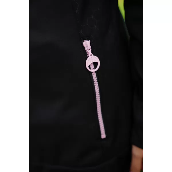  Női softshell kabát ALTISPORT CIARA FEKETE/RÓZSASZÍN 