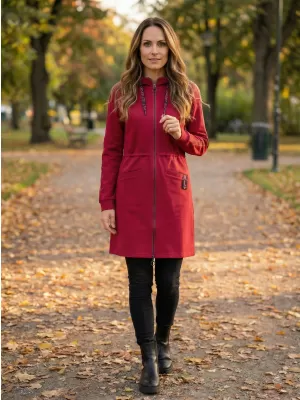 Női pulóver ALTISPORT CELIA BORDÓ/RÓZSASZÍN
