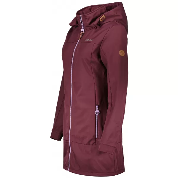 Női softshell kabát ALTISPORT CIARA BORDÓ/LILA 